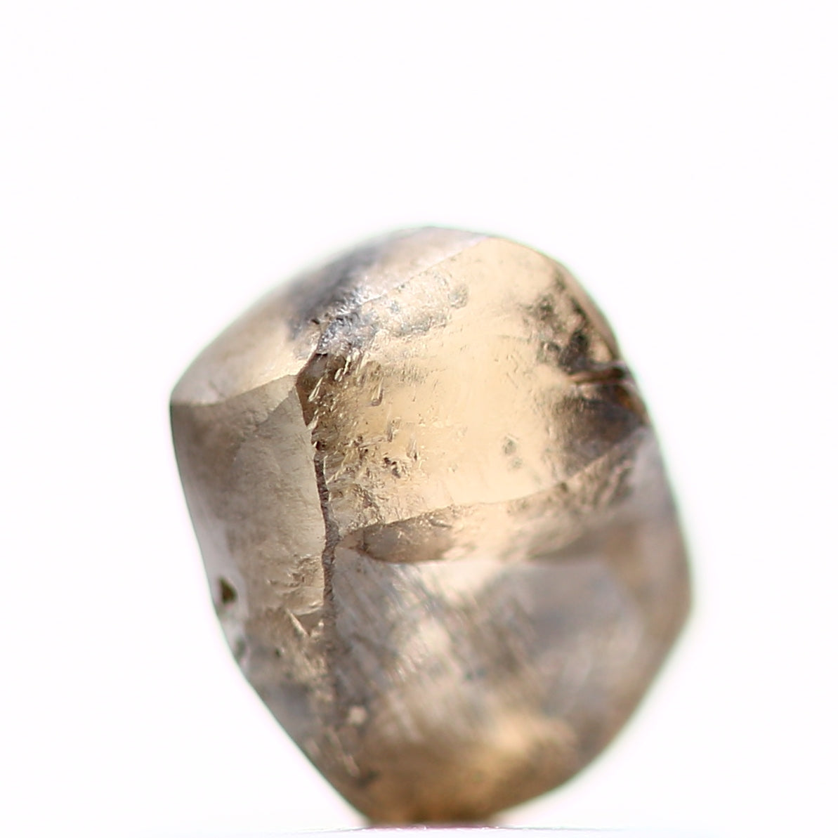 Rough Crystal Raw Fancy Brown Uncut Diamond 0.98 Carat